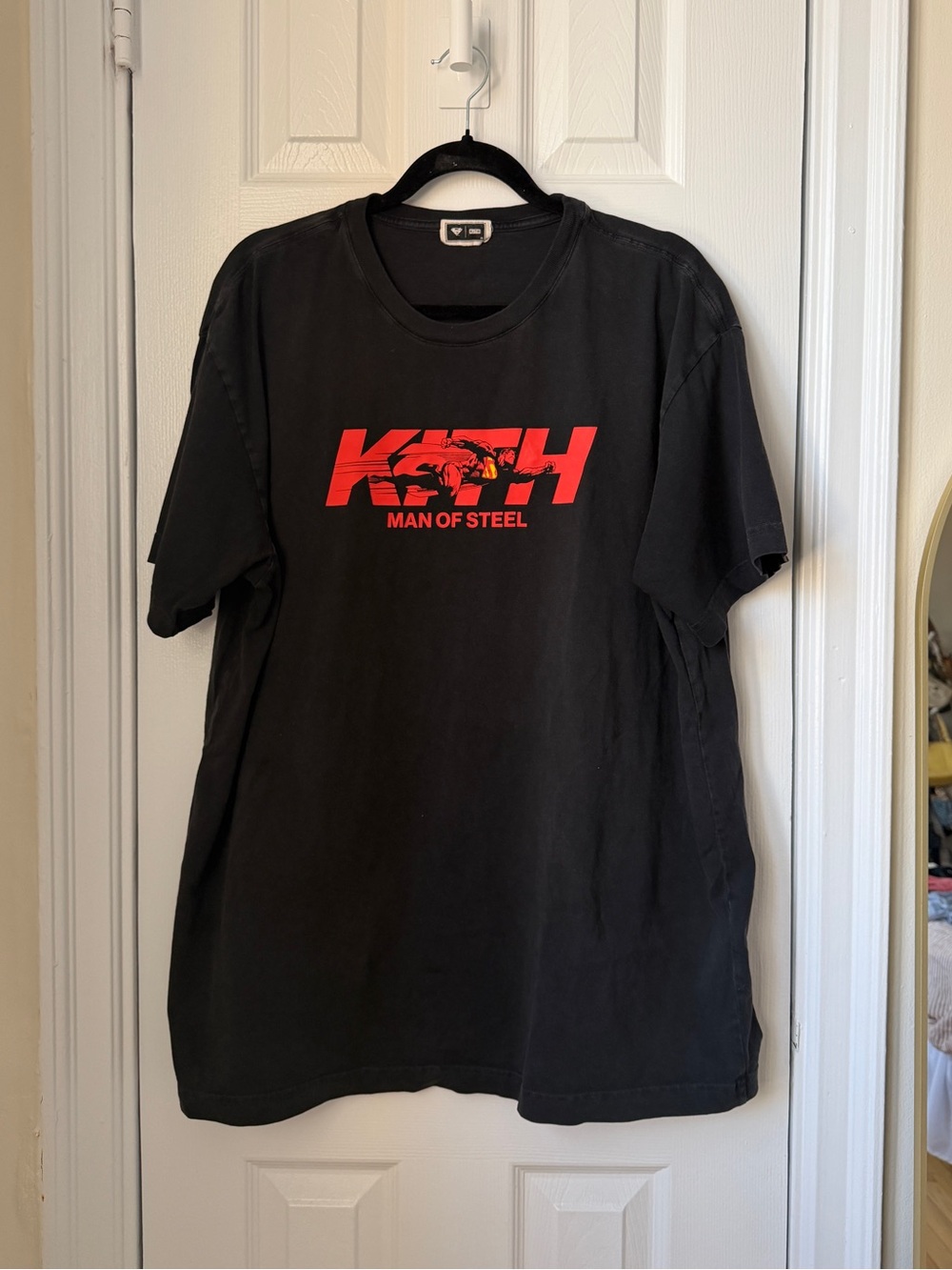 Kith Superman man of steel 100% cotton t-shirt, XL